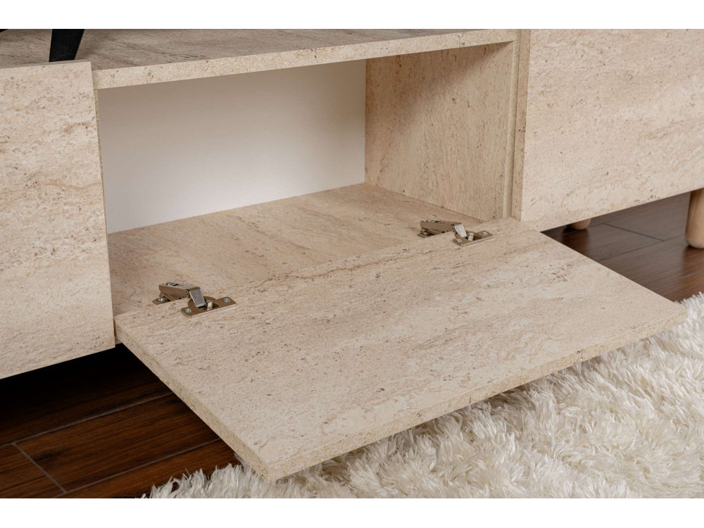 Houten TV-meubel "Alvin" - 180 x 31 x 42 cm - Beige