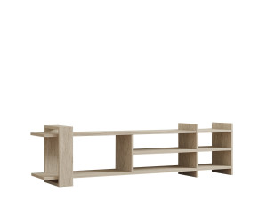 Houten TV-meubel "Zeyna" - 156 x 29 x 40 cm - Travertin