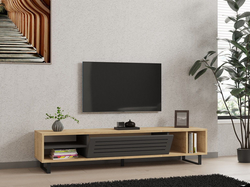 Houten TV-meubel "Safir" 160 x 40 x 35 cm - Saphir
