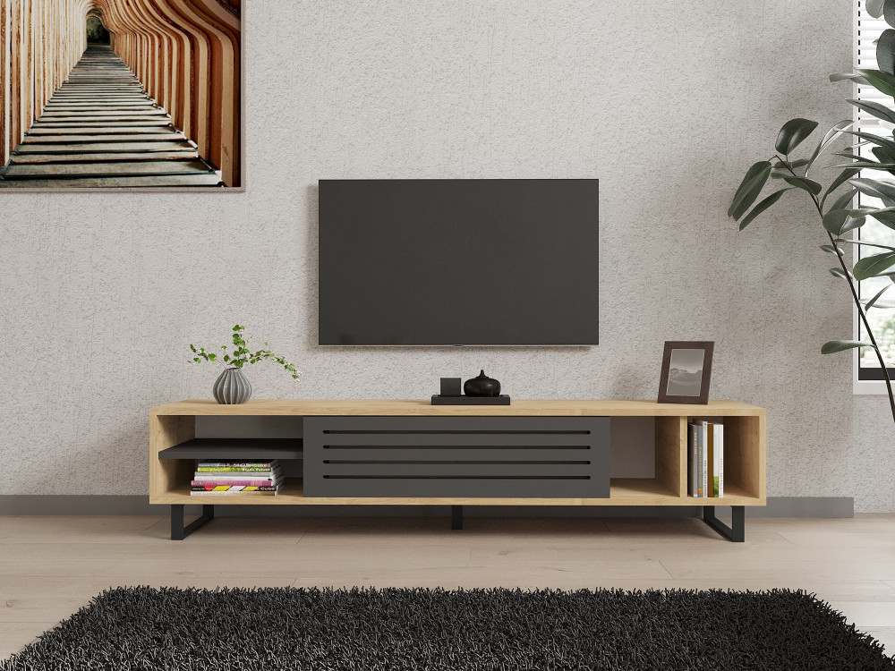 Houten TV-meubel "Safir" 160 x 40 x 35 cm - Saphir