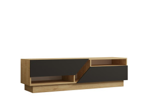Houten TV-meubel "Yaprak" - 160 x 40 x 45 cm - Saphir, Antraciet