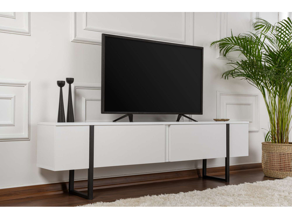 Houten TV-meubel "Serenity" 180 x 30 x 45 cm - Wit