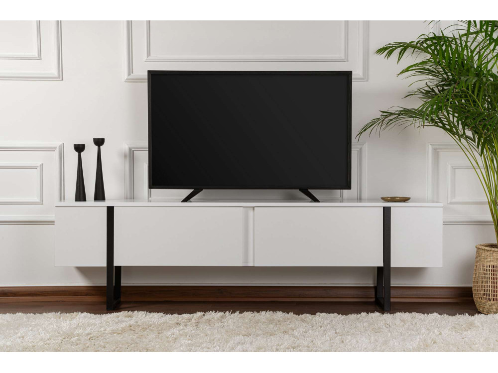 Houten TV-meubel "Serenity" 180 x 30 x 45 cm - Wit