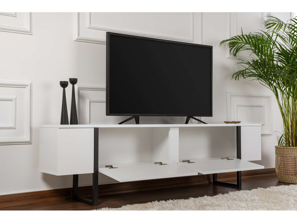Houten TV-meubel "Serenity" 180 x 30 x 45 cm - Wit