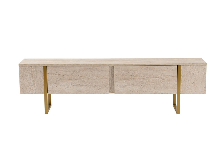 Houten TV-meubel "Serenity" 180 x 30 x 50 cm - Travertin