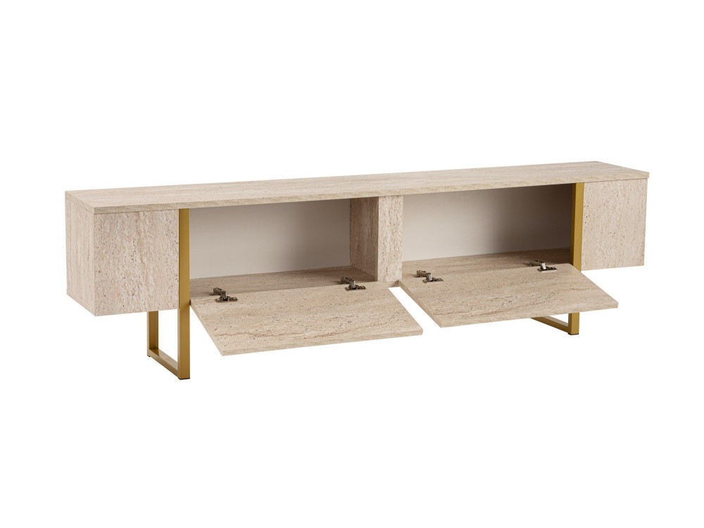 Houten TV-meubel "Serenity" 180 x 30 x 50 cm - Travertin