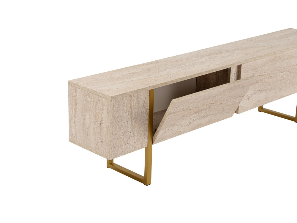 Houten TV-meubel "Serenity" 180 x 30 x 50 cm - Travertin