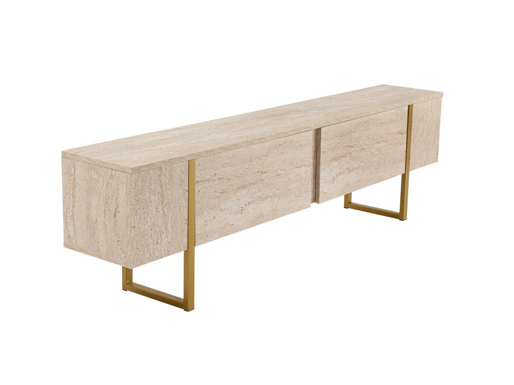 Houten TV-meubel "Serenity" 180 x 30 x 50 cm - Travertin