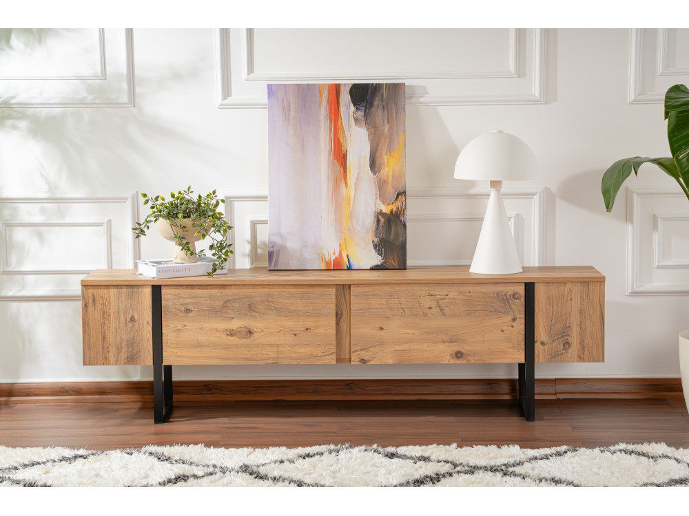 Houten TV-meubel "Serenity" 180 x 30 x 50 cm - Atlantic Pine
