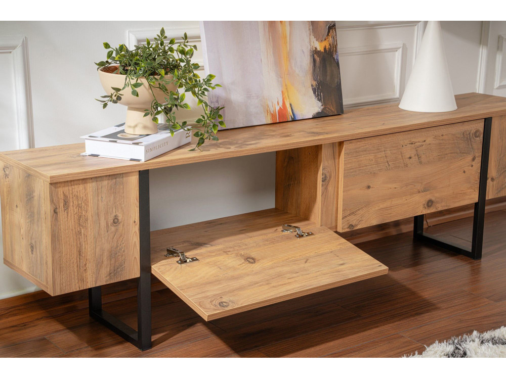 Houten TV-meubel "Serenity" 180 x 30 x 50 cm - Atlantic Pine