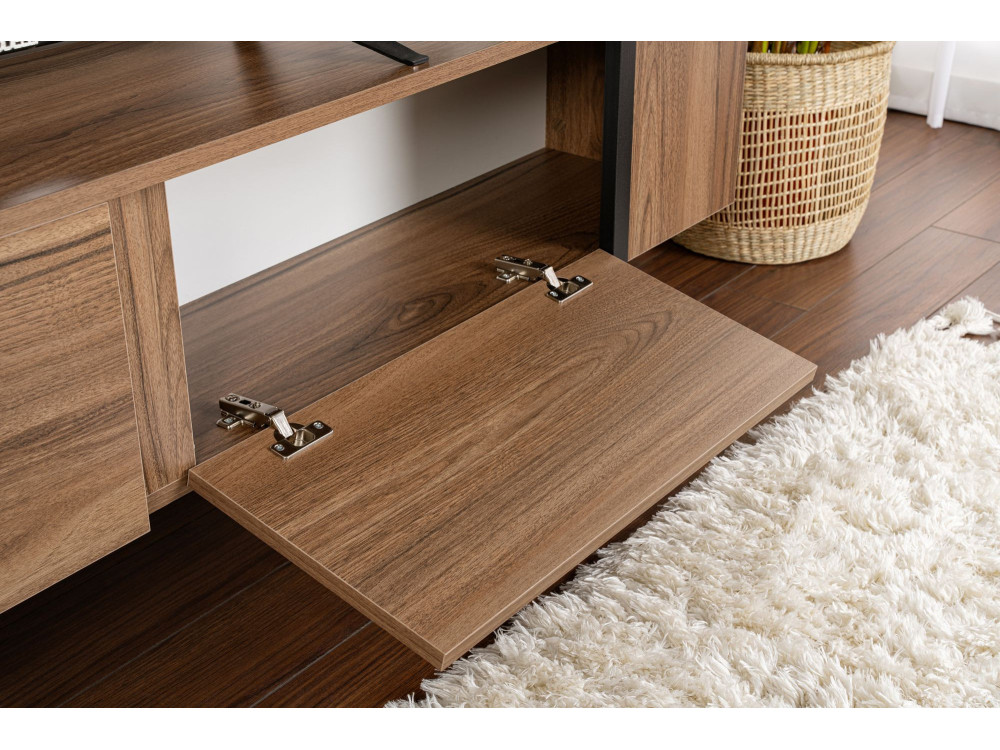 Houten TV-meubel "Serenity" 180 x 30 x 50 cm - Notelaar