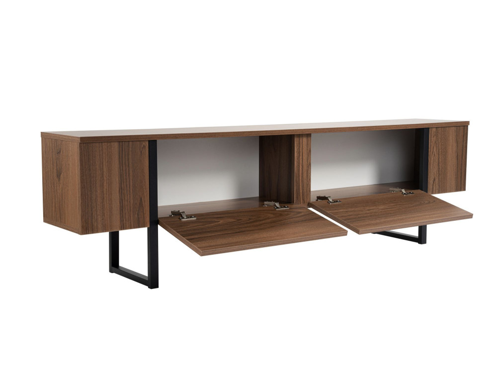 Houten TV-meubel "Serenity" 180 x 30 x 50 cm - Notelaar