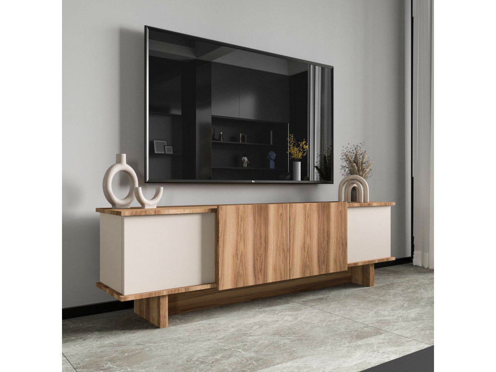 Diana" houten TV-meubel 180 x 33 x 50 cm - Beige