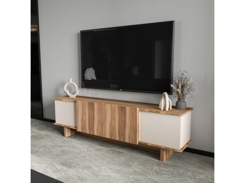 Diana" houten TV-meubel 180 x 33 x 50 cm - Beige