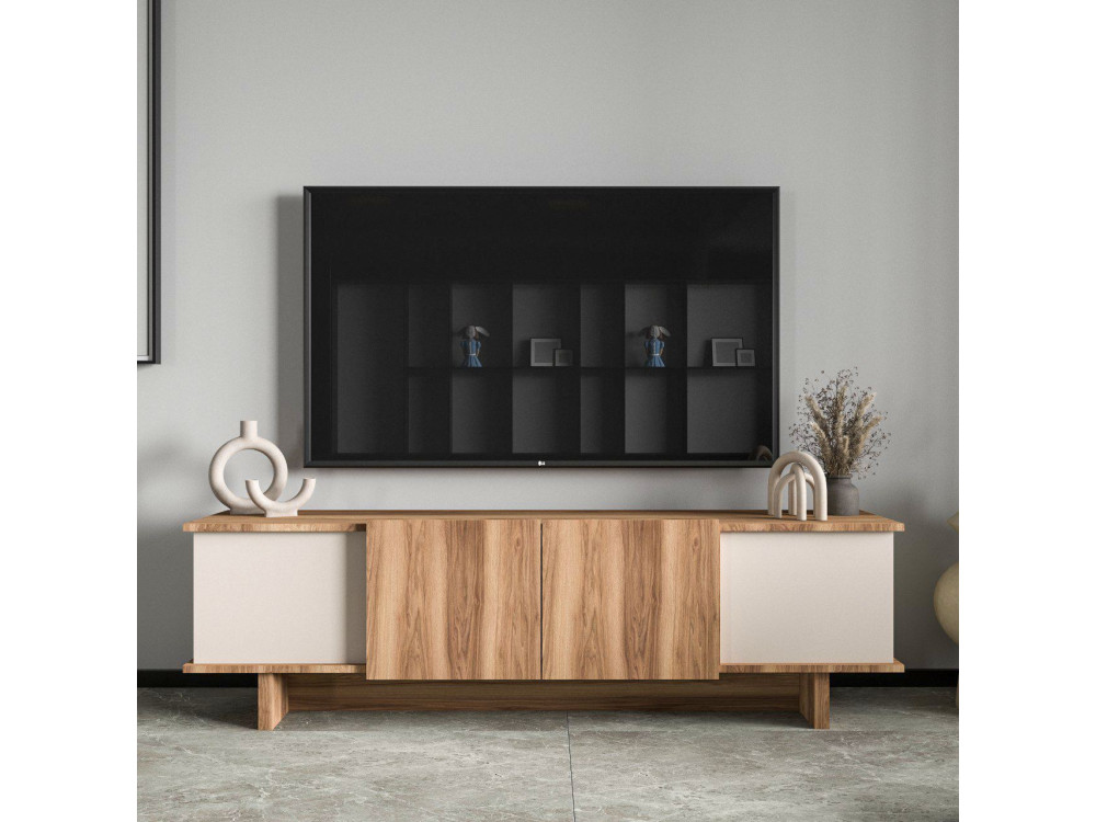 Diana" houten TV-meubel 180 x 33 x 50 cm - Beige