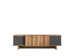 Diana" houten TV-meubel 180 x 33 x 50 cm - Antraciet