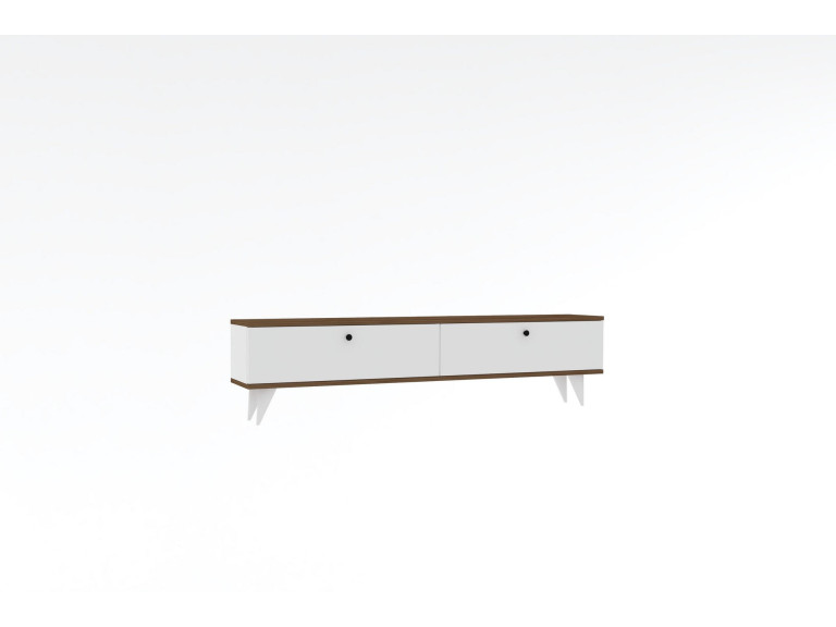 Houten TV-meubel "Parlak" - 160 x 25 x 40 cm - Wit