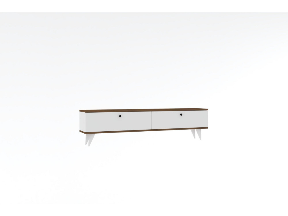 Houten TV-meubel "Parlak" - 160 x 25 x 40 cm - Wit