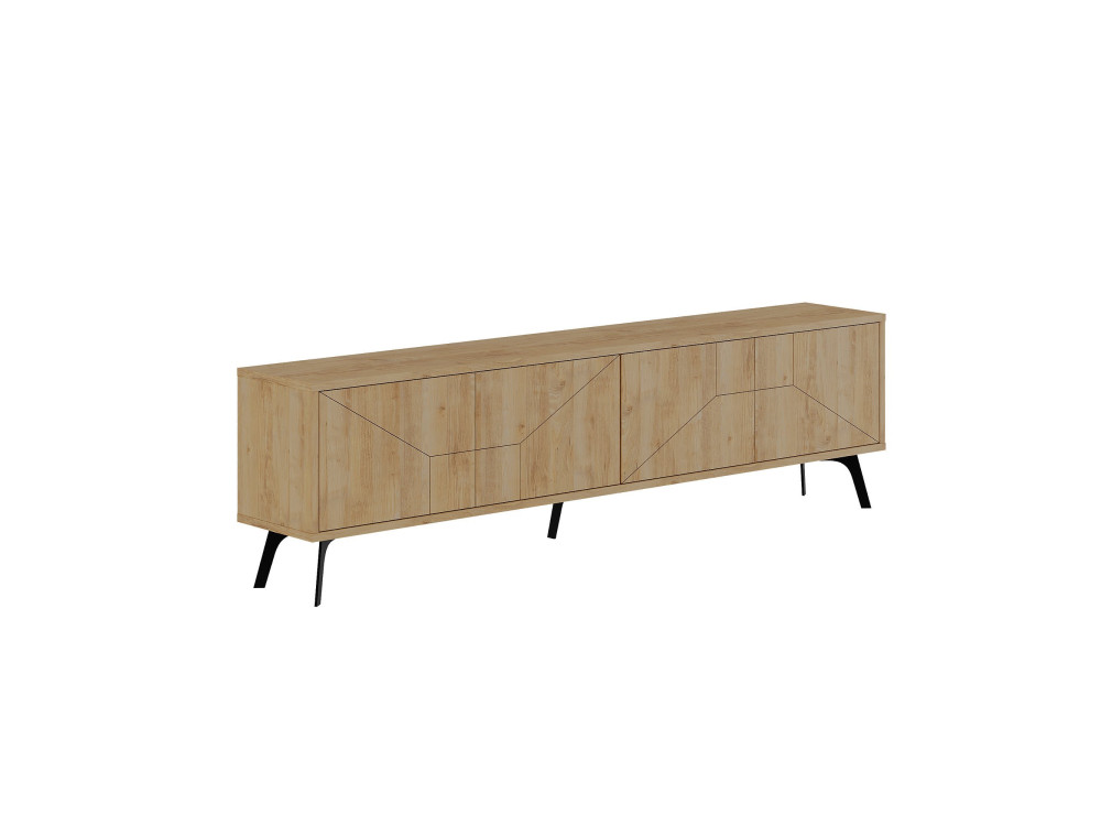 Houten TV-meubel "Dune" - 180 x 29 x 50 cm - Beige