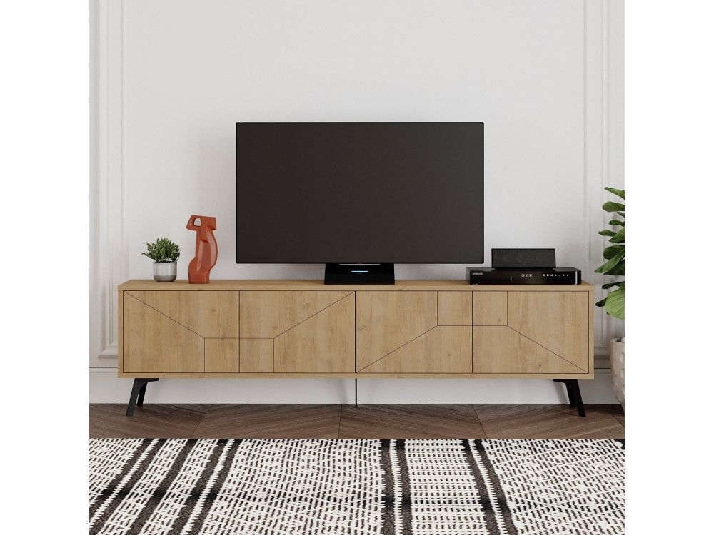 Houten TV-meubel "Dune" - 180 x 29 x 50 cm - Beige