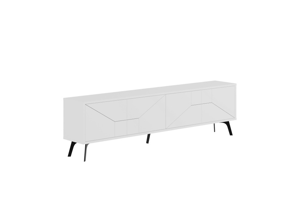 Houten TV-meubel "Dune" - 180 x 29 x 50 cm - Wit