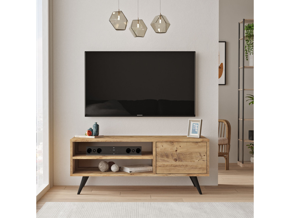 Houten TV-meubel "Imo" - 110 x 40 x 44 cm - Bruin