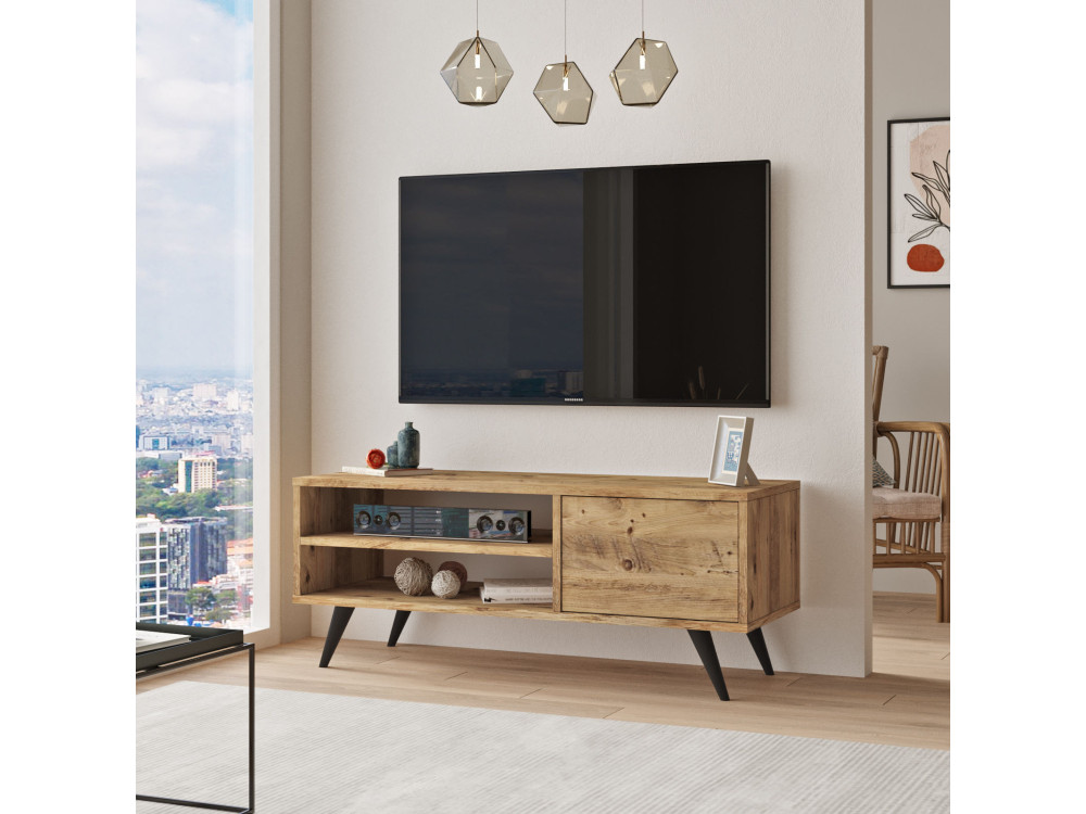 Houten TV-meubel "Imo" - 110 x 40 x 44 cm - Bruin