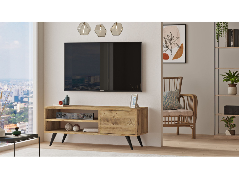 Houten TV-meubel "Imo" - 110 x 40 x 44 cm - Bruin