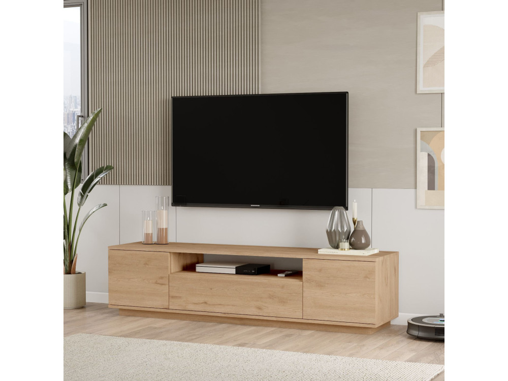 Houten TV-meubel "Rowen" - 180 x 44 x 44 cm - Bruin