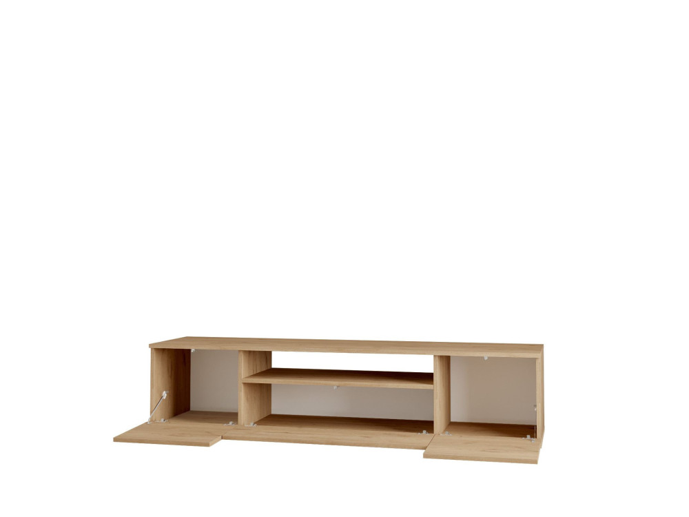 Houten TV-meubel "Rowen" - 180 x 44 x 44 cm - Bruin