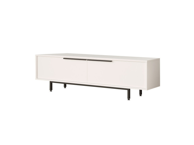 Calvin" houten TV-meubel - 160 x 35 x 45 cm - Wit