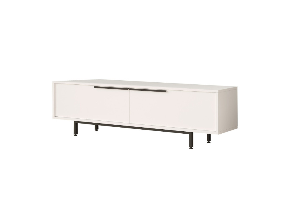 Calvin" houten TV-meubel - 160 x 35 x 45 cm - Wit