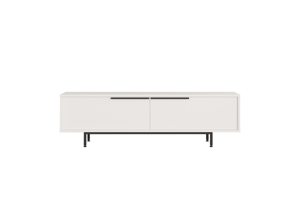 Calvin" houten TV-meubel - 160 x 35 x 45 cm - Wit