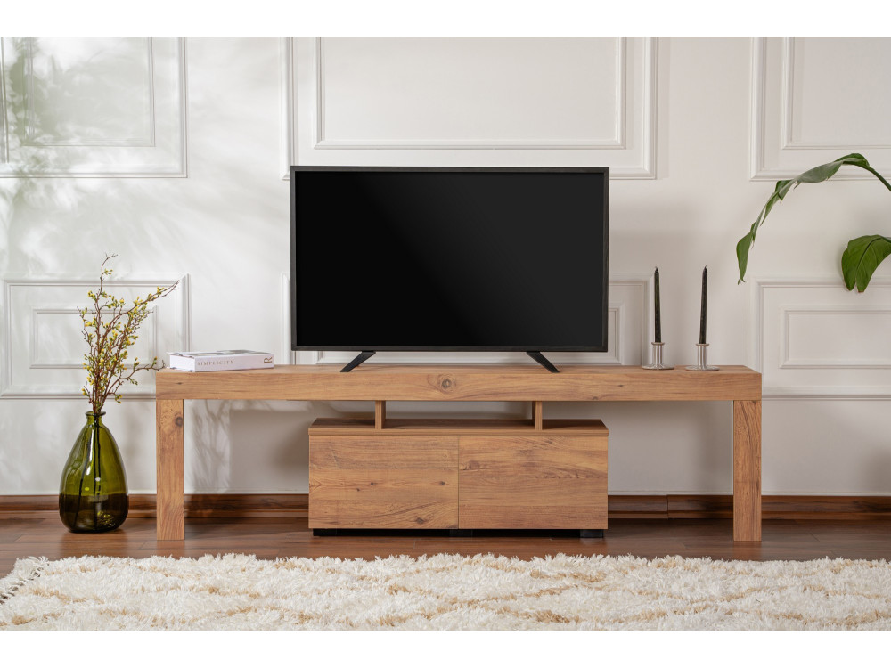 Houten TV-meubel "Enclave" - 180 x 31 x 50 cm - Bruin