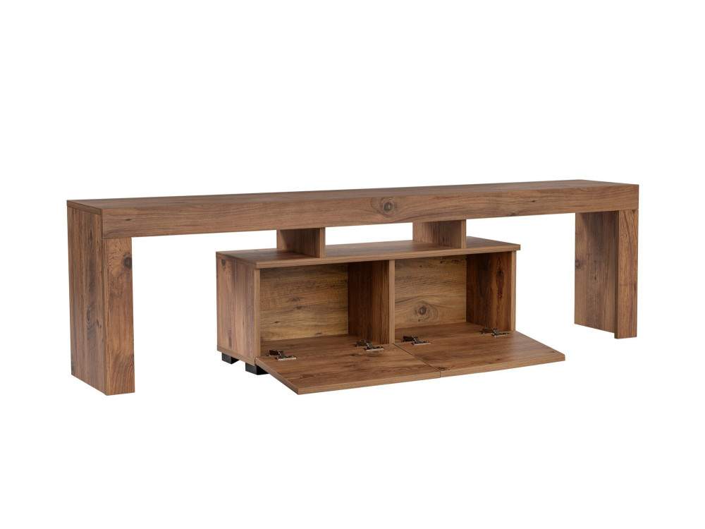 Houten TV-meubel "Enclave" - 180 x 31 x 50 cm - Bruin