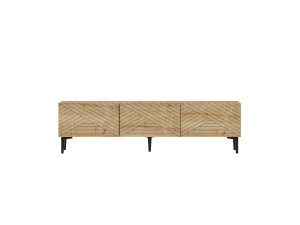 Felix" houten TV-meubel 160 x 31,4 x 44,1 cm - Saffier eiken