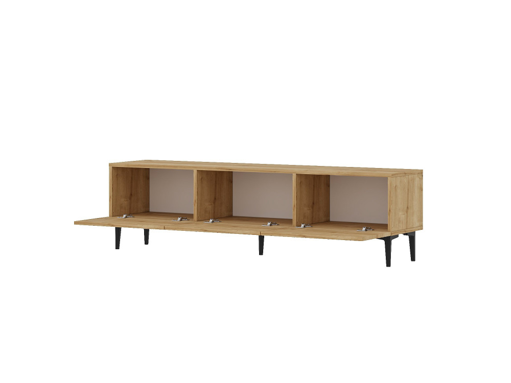 Felix" houten TV-meubel 160 x 31,4 x 44,1 cm - Saffier eiken