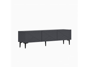 Felix" houten TV-meubel 160 x 31,4 x 44,1 cm - Antraciet