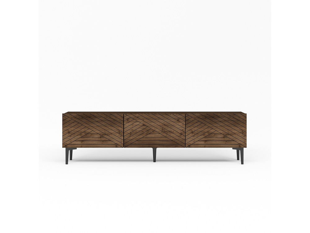 Houten TV-meubel "Felix" - 160 x 31 x 44 cm - Bruin