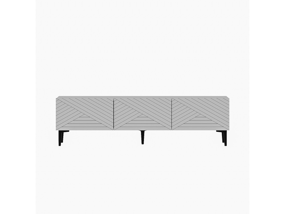 Felix" houten TV-meubel - 160 x 31 x 44 cm - Wit