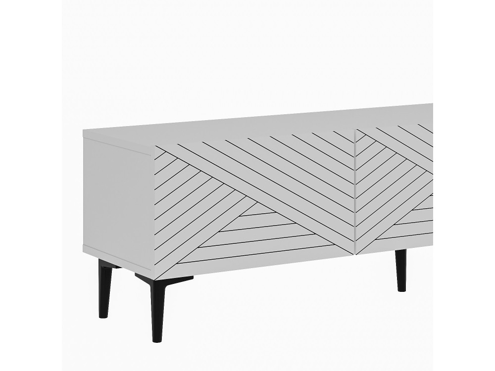 Felix" houten TV-meubel - 160 x 31 x 44 cm - Wit