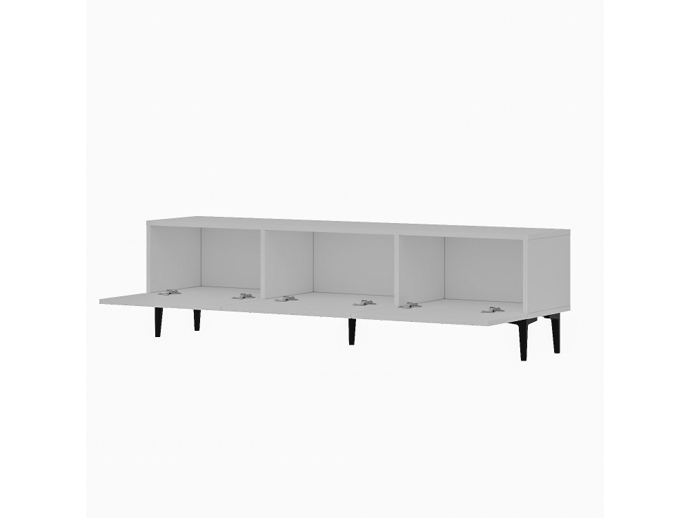 Felix" houten TV-meubel - 160 x 31 x 44 cm - Wit