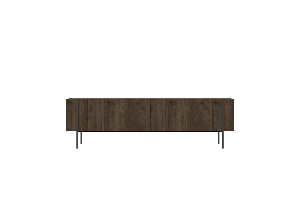 Houten TV-meubel Herman" - 160 x 31 x 45 cm - Bruin