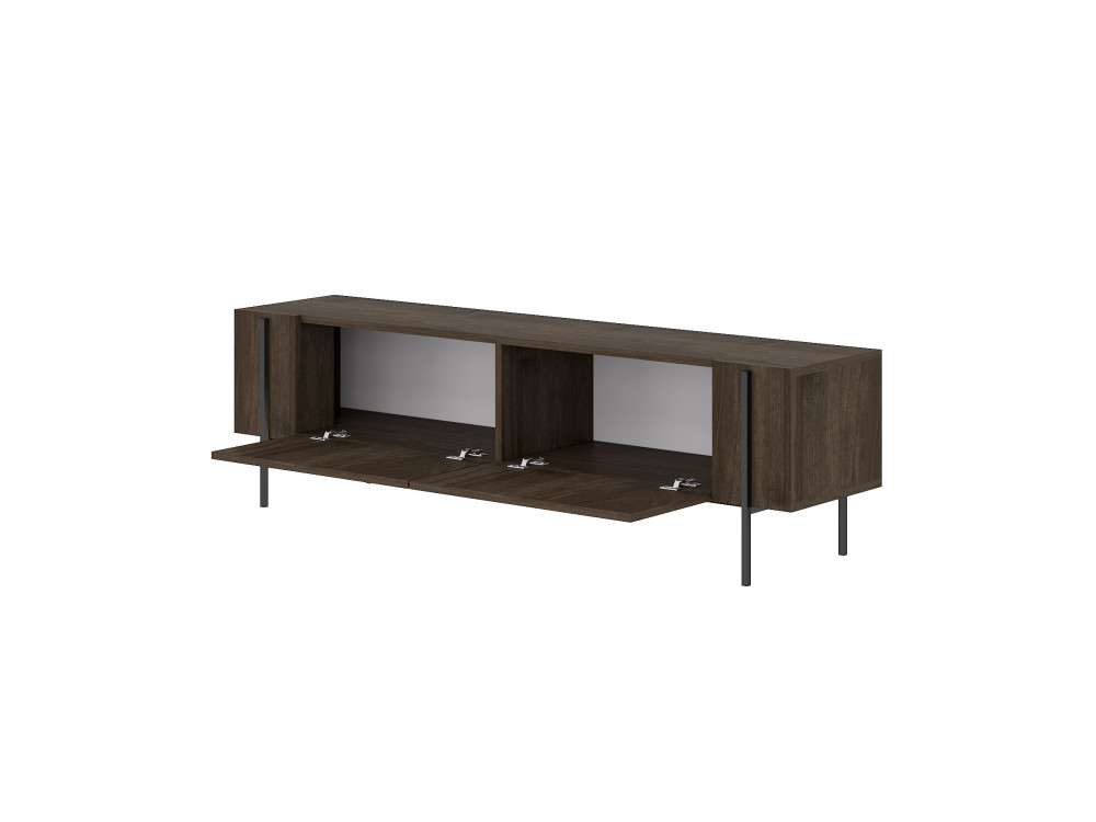 Houten TV-meubel Herman" - 160 x 31 x 45 cm - Bruin