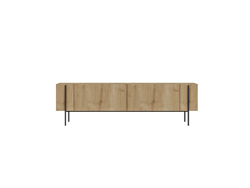 Houten TV-meubel Herman" - 160 x 31 x 45 cm - Beige