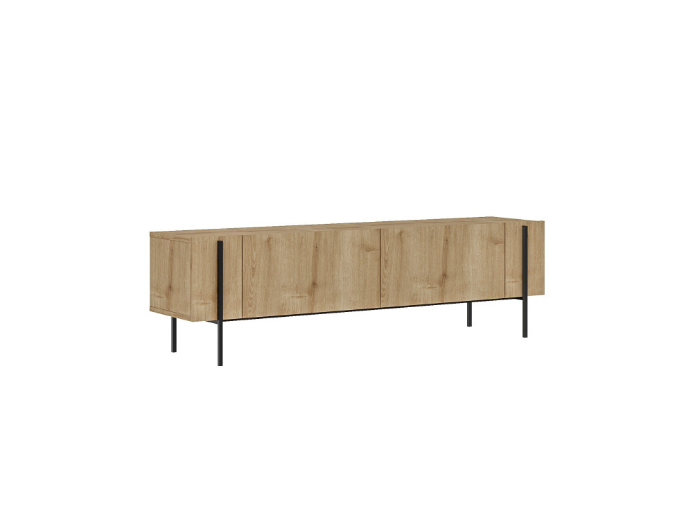 Houten TV-meubel Herman" - 160 x 31 x 45 cm - Beige