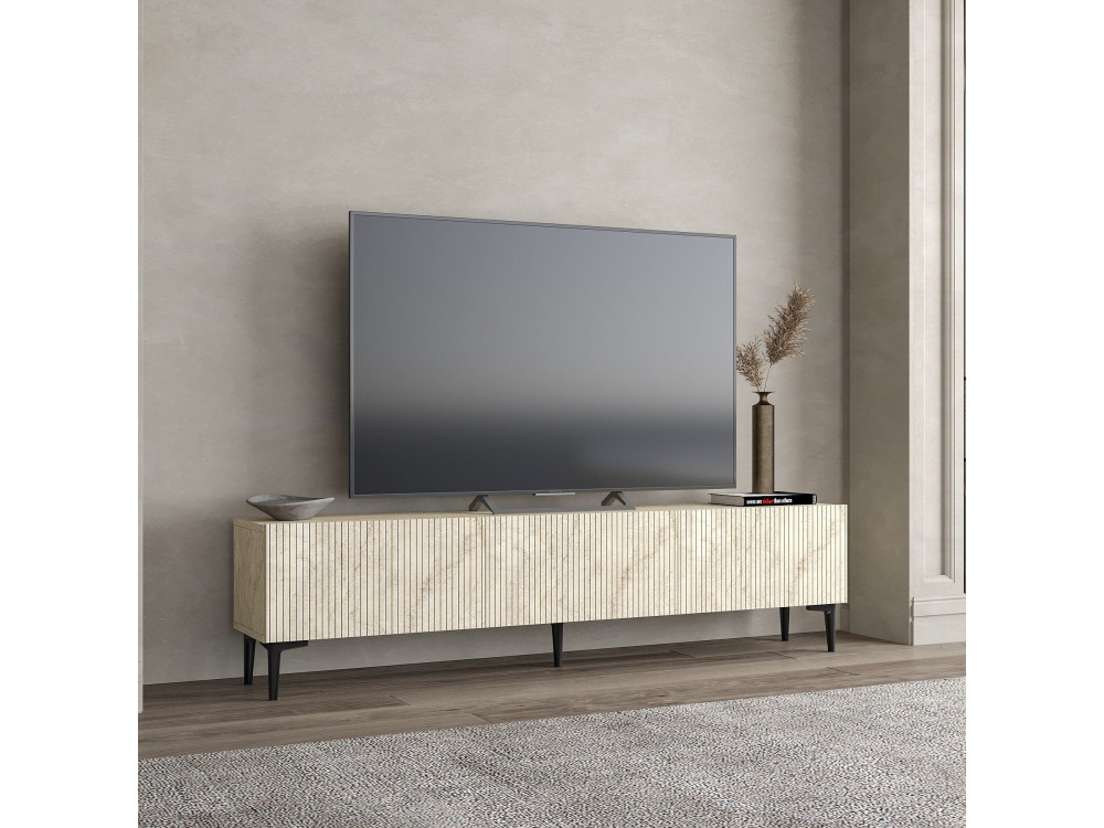 Houten TV-meubel "Oscar" - 180 x 31 x 45 cm - Beige