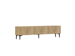 Houten TV-meubel "Oscar" - 180 x 31 x 45 cm - Lichtbruin