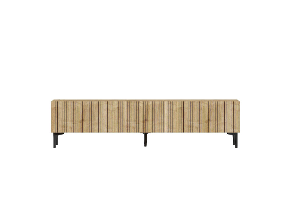 Houten TV-meubel "Oscar" - 180 x 31 x 45 cm - Lichtbruin