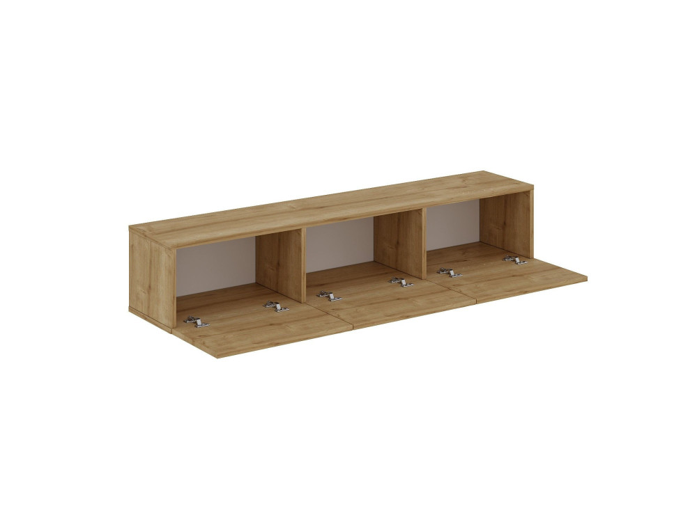 Houten TV-meubel "Oscar" - 180 x 31 x 45 cm - Lichtbruin